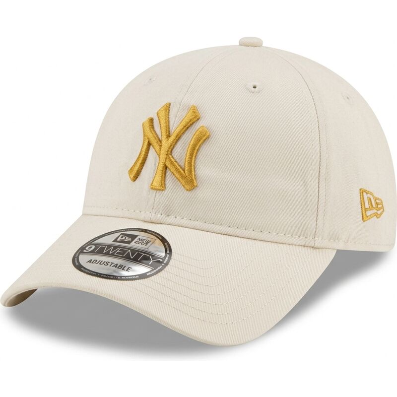 casquette-courbee-beige-ajustable-avec-logo-dore-9twenty-league-essential-new-york-yankees-mlb-new-era casquette-courbee-beige-ajustable-avec-logo-dore-9twenty-league-essential-new-york-yankees-mlb-new-era