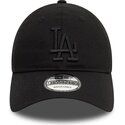 casquette-courbee-noire-ajustable-avec-logo-noir-9twenty-league-essential-los-angeles-dodgers-mlb-new-era