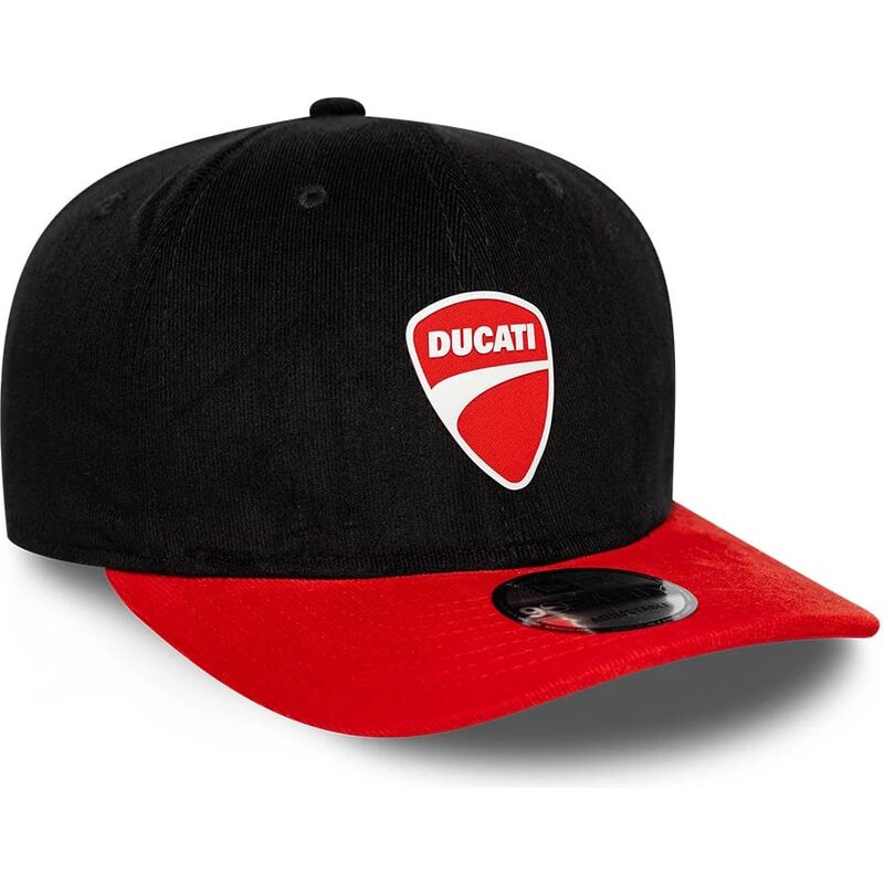 casquette-courbee-noire-et-rouge-snapback-9seventy-stretch-snap-contrast-visor-ducati-motor-motogp-new-era casquette-courbee-noire-et-rouge-snapback-9seventy-stretch-snap-contrast-visor-ducati-motor-motogp-new-era