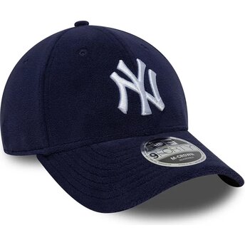 Casquette courbée bleue marine snapback 9FORTY M-Crown Fleece New York Yankees MLB New Era