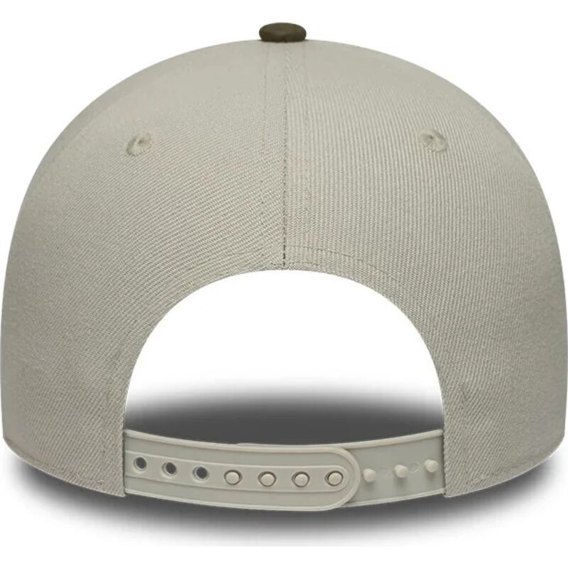 mutzen-gebogen-grun-snapback-9forty-e-frame-suede-visor-der-los-angeles-dodgers-mlb-von-new-era