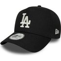 casquette-courbee-noire-snapback-e-frame-mythical-icon-los-angeles-dodgers-mlb-new-era