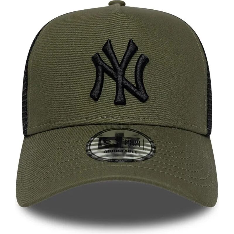 mutzen-gebogen-grun-snapback-a-frame-league-essential-der-new-york-yankees-mlb-von-new-era