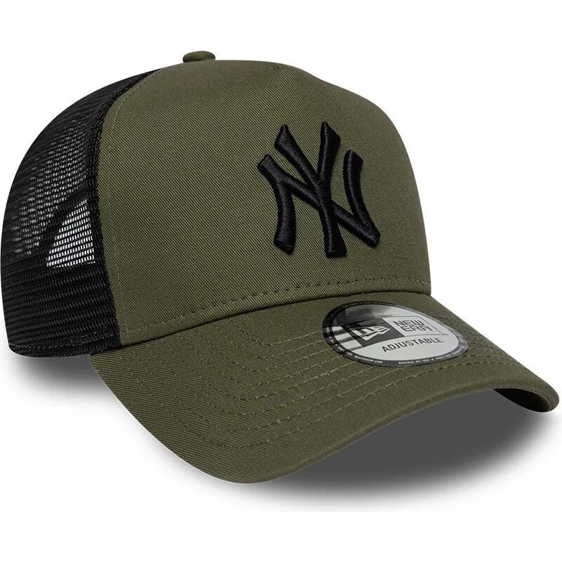 mutzen-gebogen-grun-snapback-a-frame-league-essential-der-new-york-yankees-mlb-von-new-era