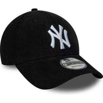 Mützen gebogen schwarz snapback 9FORTY Entry Cord der New York Yankees MLB von New Era