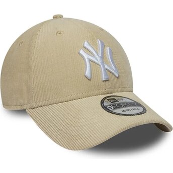 Mützen gebogen beige snapback 9FORTY Entry Cord der New York Yankees MLB von New Era