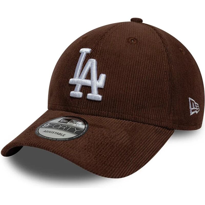 mutzen-gebogen-braun-snapback-9forty-entry-cord-der-los-angeles-dodgers-mlb-von-new-era