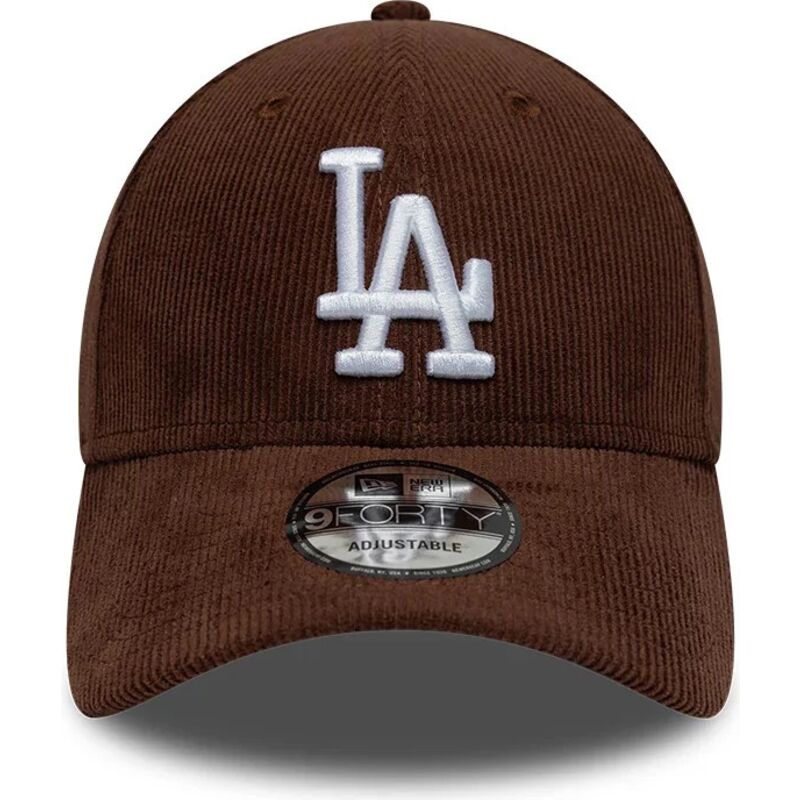 mutzen-gebogen-braun-snapback-9forty-entry-cord-der-los-angeles-dodgers-mlb-von-new-era