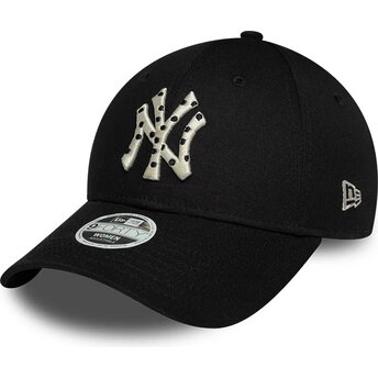 Mützen gebogen schwarz verstellbares band 9FORTY Infill der New York Yankees MLB von New Era