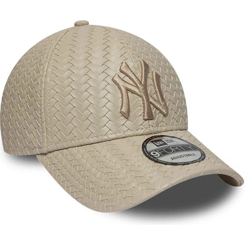 mutzen-gebogen-beige-verstellbares-band-9forty-pu-weave-der-new-york-yankees-mlb-von-new-era mutzen-gebogen-beige-verstellbares-band-9forty-pu-weave-der-new-york-yankees-mlb-von-new-era