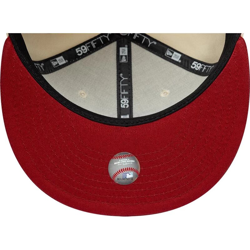 mutzen-flach-beige-angepasst-59fifty-league-essential-der-new-york-yankees-mlb-von-new-era