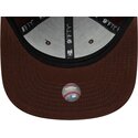 mutzen-flach-braun-snapback-9fifty-original-fit-league-essential-der-new-york-yankees-mlb-von-new-era