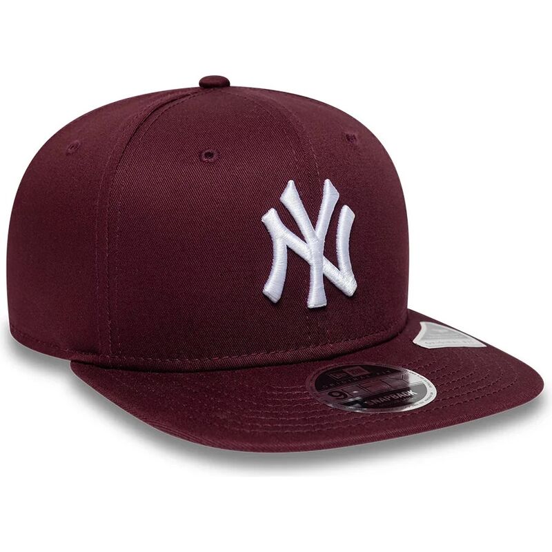casquette-plate-grenat-snapback-9fifty-original-fit-league-essential-new-york-yankees-mlb-new-era