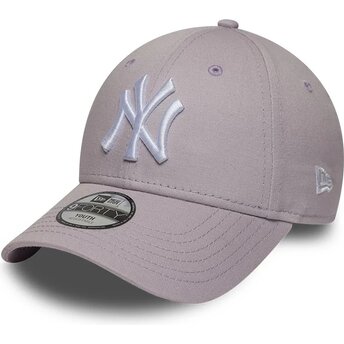 Mützen gebogen violett verstellbares band für Kinder 9FORTY League Essential der New York Yankees MLB von New Era