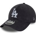 mutzen-gebogen-grau-snapback-9forty-m-crown-fleece-der-los-angeles-dodgers-mlb-von-new-era