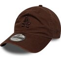 mutzen-gebogen-braun-verstellbares-band-9twenty-washed-midi-der-los-angeles-dodgers-mlb-von-new-era