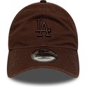 mutzen-gebogen-braun-verstellbares-band-9twenty-washed-midi-der-los-angeles-dodgers-mlb-von-new-era