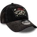 casquette-courbee-noire-ajustable-9twenty-patch-acid-cord-hot-rods-new-era