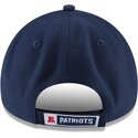marineblaue-verstellbare-curved-cap-9forty-the-league-der-new-england-patriots-nfl-von-new-era
