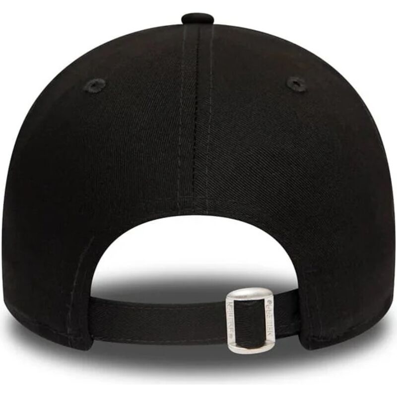 schwarze-verstellbare-curved-cap-mit-schwarzem-logo-9forty-league-essential-der-los-angeles-dodgers-mlb-von-new-era schwarze-verstellbare-curved-cap-mit-schwarzem-logo-9forty-league-essential-der-los-angeles-dodgers-mlb-von-new-era