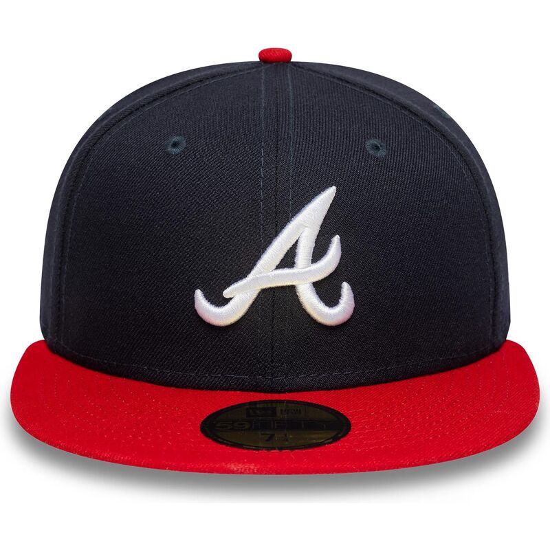 casquette-plate-bleue-marine-et-rouge-ajustee-59fifty-ac-perf-atlanta-braves-mlb-new-era