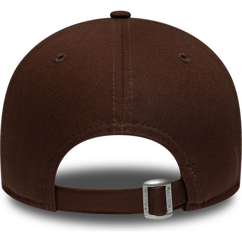 mutzen-gebogen-braun-verstellbares-band-9forty-league-essential-der-new-york-yankees-mlb-von-new-era