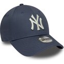 casquette-courbee-bleue-grise-ajustable-pour-enfant-9forty-league-essential-new-york-yankees-mlb-new-era