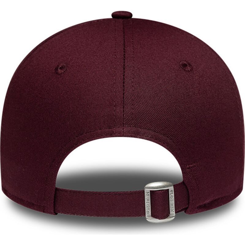 mutzen-gebogen-rot-verstellbares-band-rosa-9forty-metallic-der-los-angeles-dodgers-mlb-von-new-era
