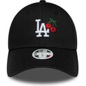 mutzen-gebogen-schwarz-verstellbares-band-9forty-fruit-icon-cherry-der-los-angeles-dodgers-mlb-von-new-era