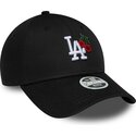 casquette-courbee-noire-ajustable-pour-femme-9forty-fruit-icon-cherry-los-angeles-dodgers-mlb-new-era