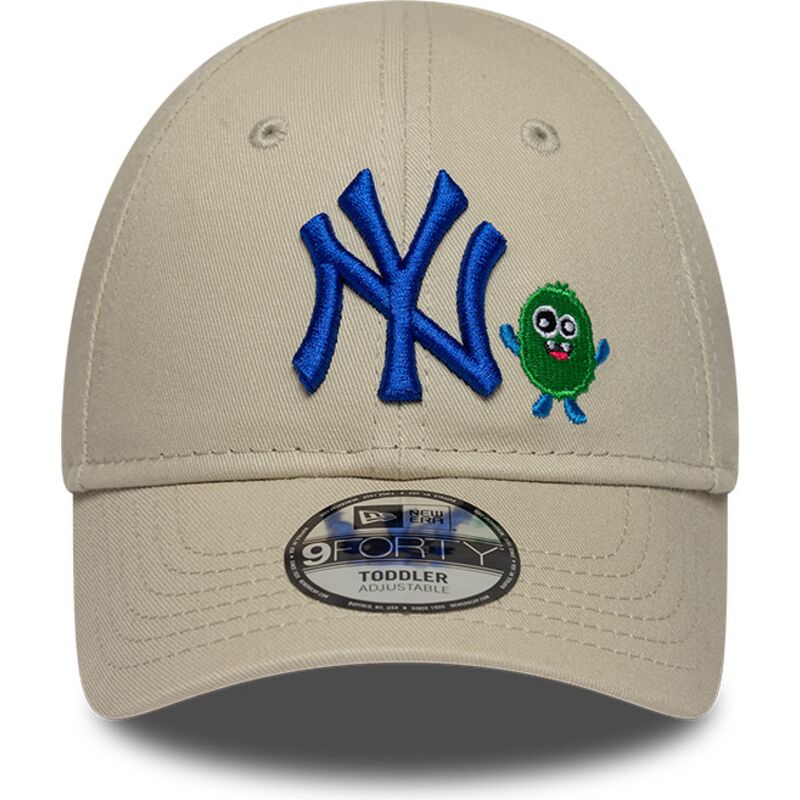 mutzen-gebogen-beige-verstellbares-band-9forty-monster-icon-der-new-york-yankees-mlb-von-new-era