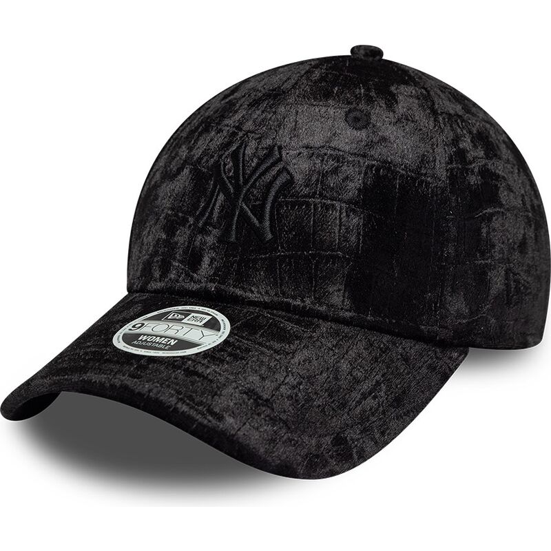 mutzen-gebogen-schwarz-verstellbares-band-9forty-pattern-velour-der-new-york-yankees-mlb-von-new-era