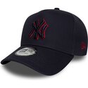 mutzen-gebogen-marineblau-snapback-9forty-e-frame-team-outline-der-new-york-yankees-mlb-von-new-era
