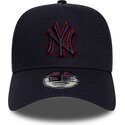 mutzen-gebogen-marineblau-snapback-9forty-e-frame-team-outline-der-new-york-yankees-mlb-von-new-era