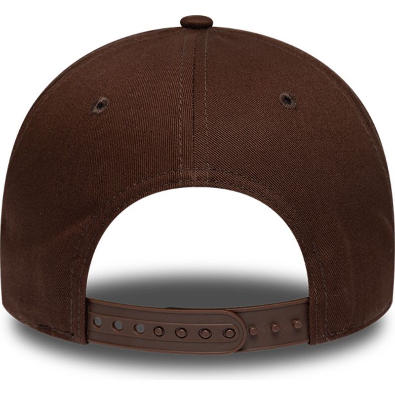 casquette-courbee-marron-snapback-avec-logo-marron-e-frame-team-outline-los-angeles-dodgers-mlb-new-era