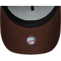 casquette-courbee-marron-snapback-avec-logo-marron-e-frame-team-outline-los-angeles-dodgers-mlb-new-era