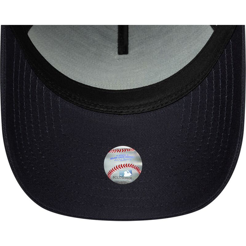 casquette-courbee-bleue-marine-snapback-avec-logo-dore-e-frame-metallic-outline-los-angeles-dodgers-mlb-new-era
