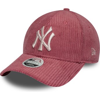 Mützen gebogen rosa verstellbares band 9FORTY M-Crown Chunky Cord der New York Yankees MLB von New Era