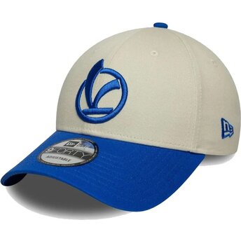 Casquette courbée beige et bleue ajustable 9FORTY Contrast Visor Vespa Piaggio New Era