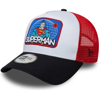 Mützen gebogen mehrfarbig snapback für Kinder A Frame Patch der Superman DC Comics von New Era