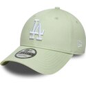 casquette-courbee-verte-claire-ajustable-9forty-league-ess-9forty-league-essential-los-angeles-dodgers-mlb-new-era