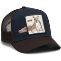 casquette-trucker-marron-et-bleue-marine-ecureuil-over-the-line-squirrel-out-of-bounds-nuts-the-farm-goorin-bros