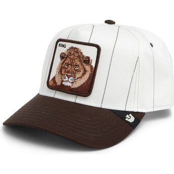 Mützen gebogen grau snapback Pinstripe Lion King Playmakers The Farm Goorin Bros.