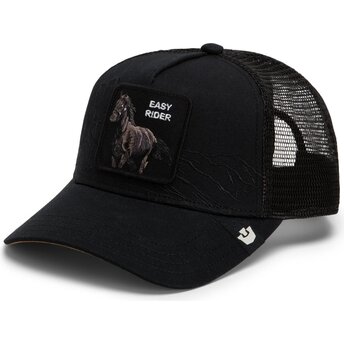Casquette trucker noire cheval Stallion Badlands The Farm Goorin Bros.
