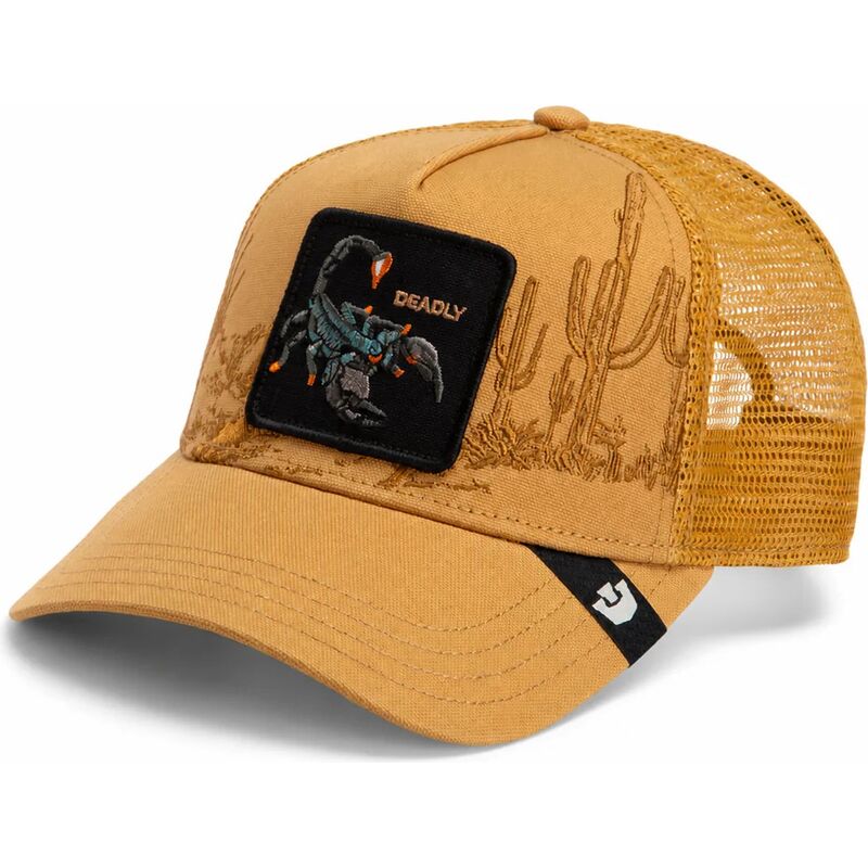 casquette-trucker-marron-scorpion-scorpion-badlands-deadly-the-farm-goorin-bros casquette-trucker-marron-scorpion-scorpion-badlands-deadly-the-farm-goorin-bros