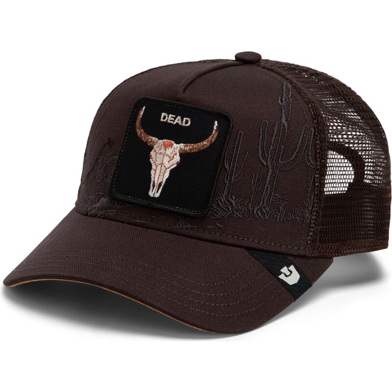 mutzen-gebogen-braun-snapback-skull-badlands-dead-the-farm-goorin-bros mutzen-gebogen-braun-snapback-skull-badlands-dead-the-farm-goorin-bros