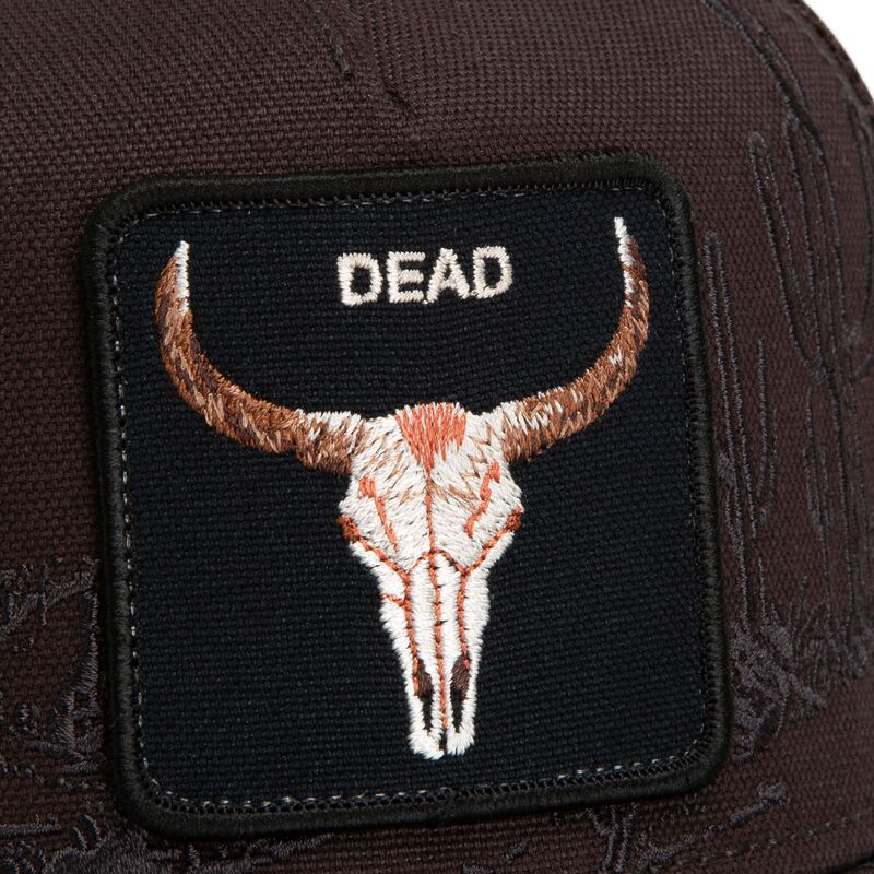 mutzen-gebogen-braun-snapback-skull-badlands-dead-the-farm-goorin-bros mutzen-gebogen-braun-snapback-skull-badlands-dead-the-farm-goorin-bros
