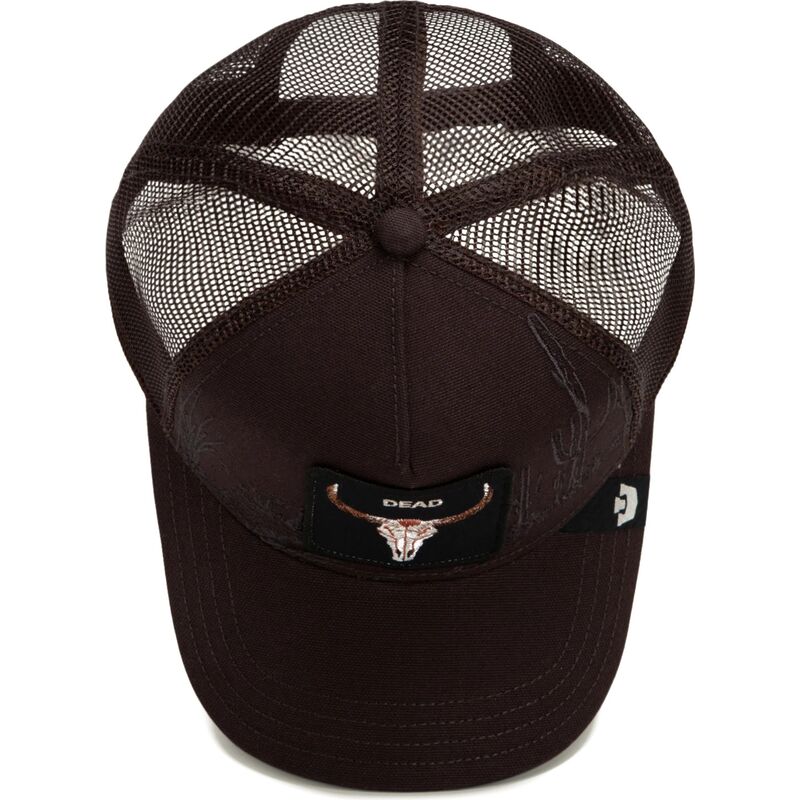 mutzen-gebogen-braun-snapback-skull-badlands-dead-the-farm-goorin-bros mutzen-gebogen-braun-snapback-skull-badlands-dead-the-farm-goorin-bros