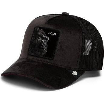 Mützen gebogen schwarz snapback Velour Boss The Farm Goorin Bros.