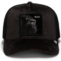 casquette-trucker-noire-gorille-velour-boss-the-farm-goorin-bros